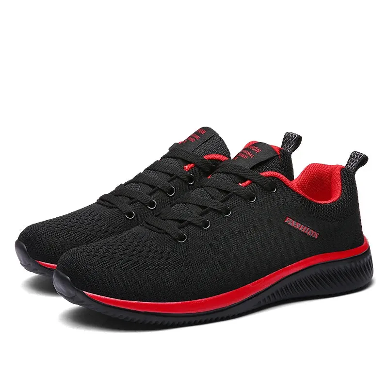 Men’s Breathable Knit Casual Sneakers – Lightweight Athletic Shoes