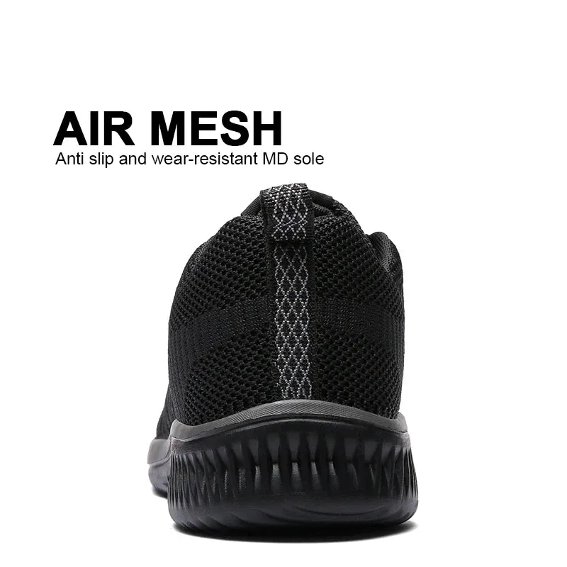 Men’s Breathable Knit Casual Sneakers – Lightweight Athletic Shoes