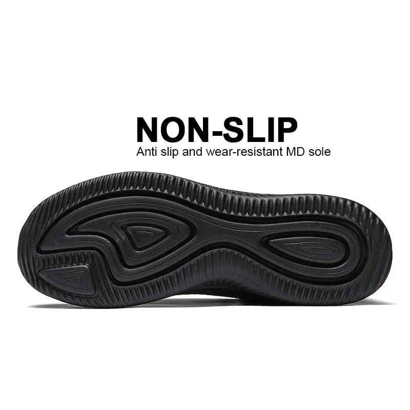 Men’s Breathable Knit Casual Sneakers – Lightweight Athletic Shoes