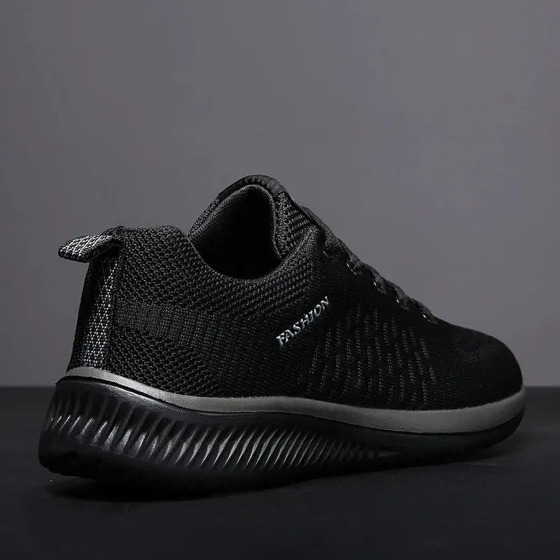 Men’s Breathable Knit Casual Sneakers – Lightweight Athletic Shoes