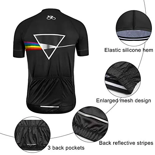 Men's Cycling Jersey Set Short Sleeve MTB Jersey Road Bike Clothing Shirts Shorts with 3D Padded Outdoor Riding Sportswear