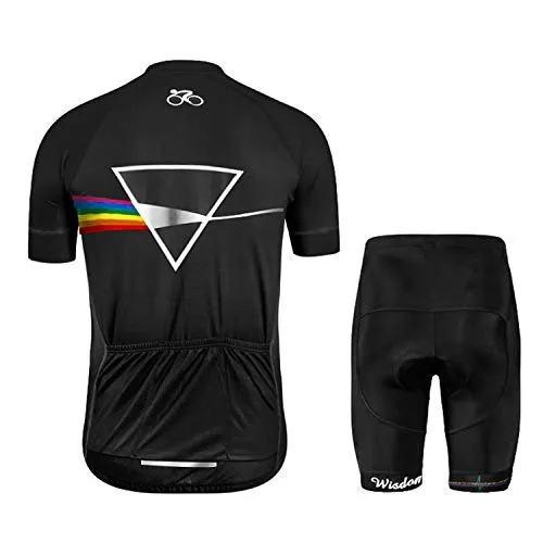 Men's Cycling Jersey Set Short Sleeve MTB Jersey Road Bike Clothing Shirts Shorts with 3D Padded Outdoor Riding Sportswear