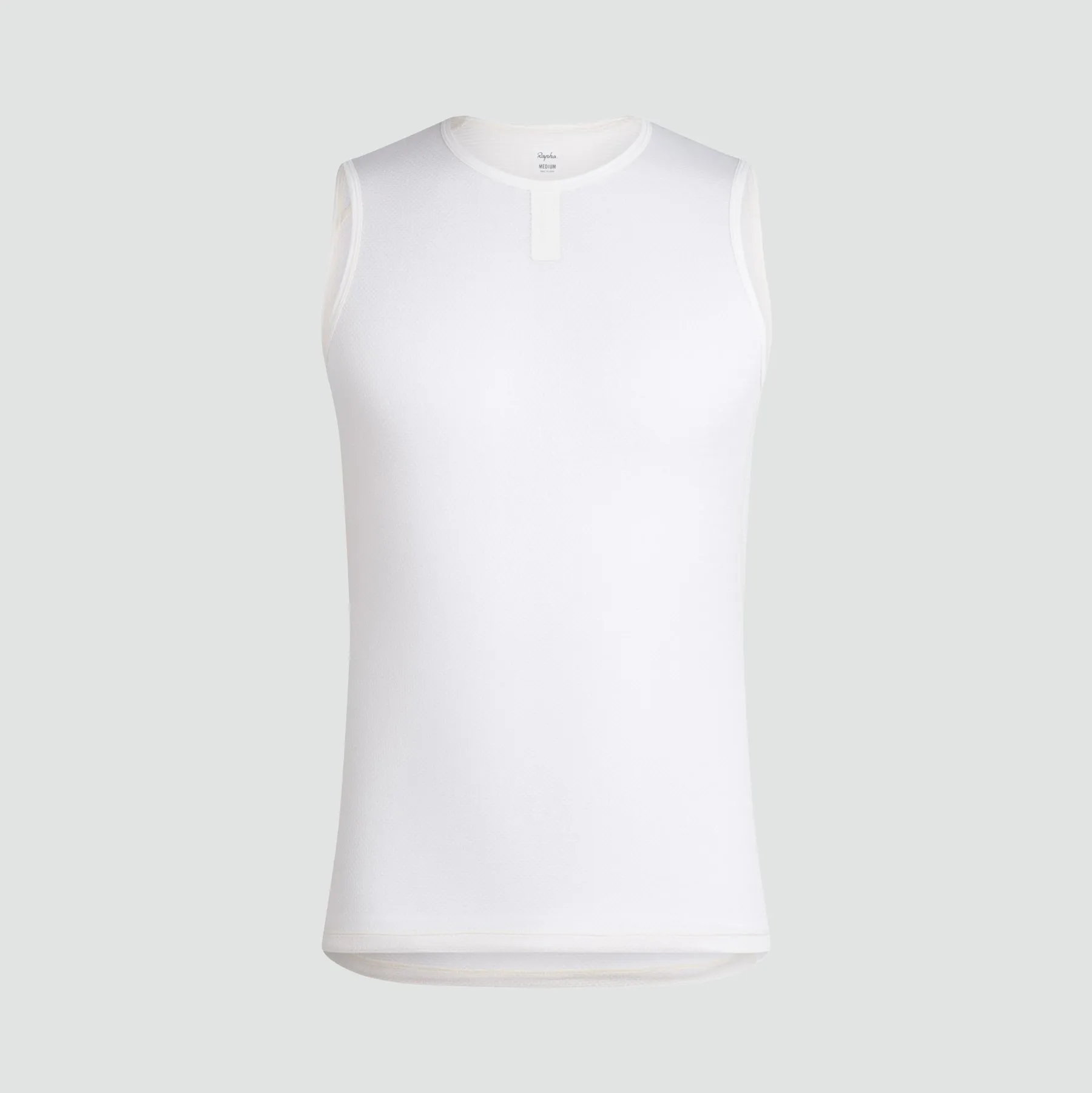 Men's Lightweight Base Layer - Sleeveless - White / White