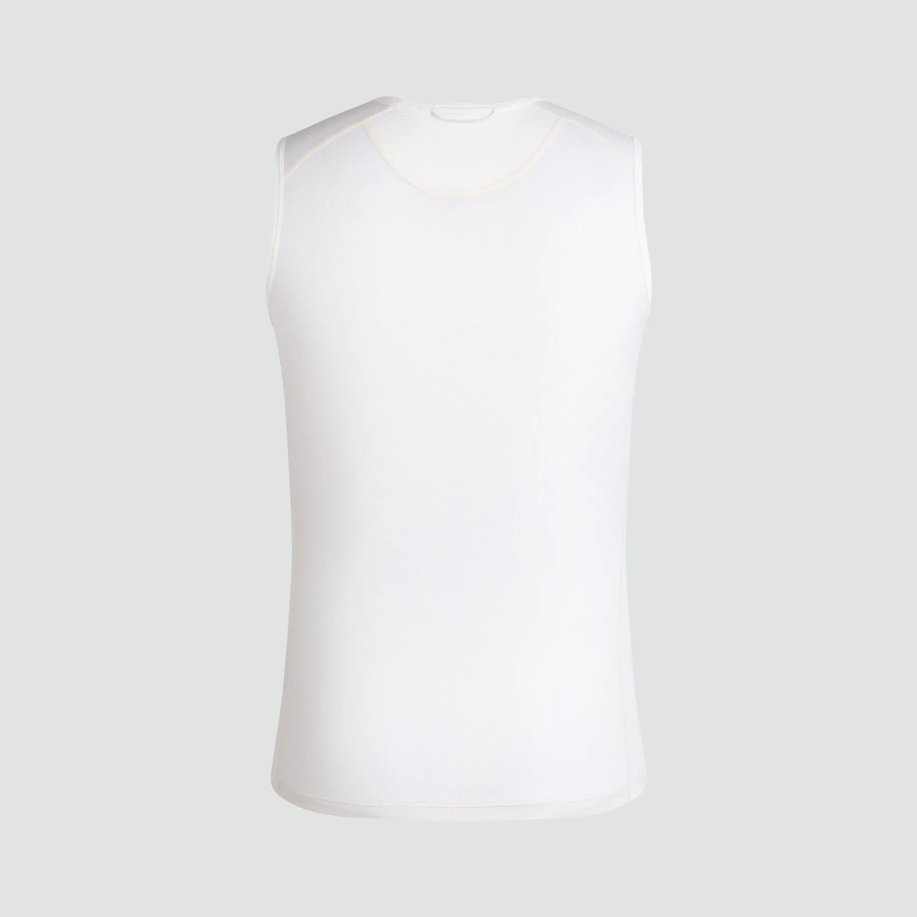 Men's Lightweight Base Layer - Sleeveless - White / White