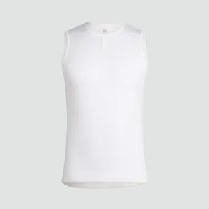 Men's Lightweight Base Layer - Sleeveless - White / White