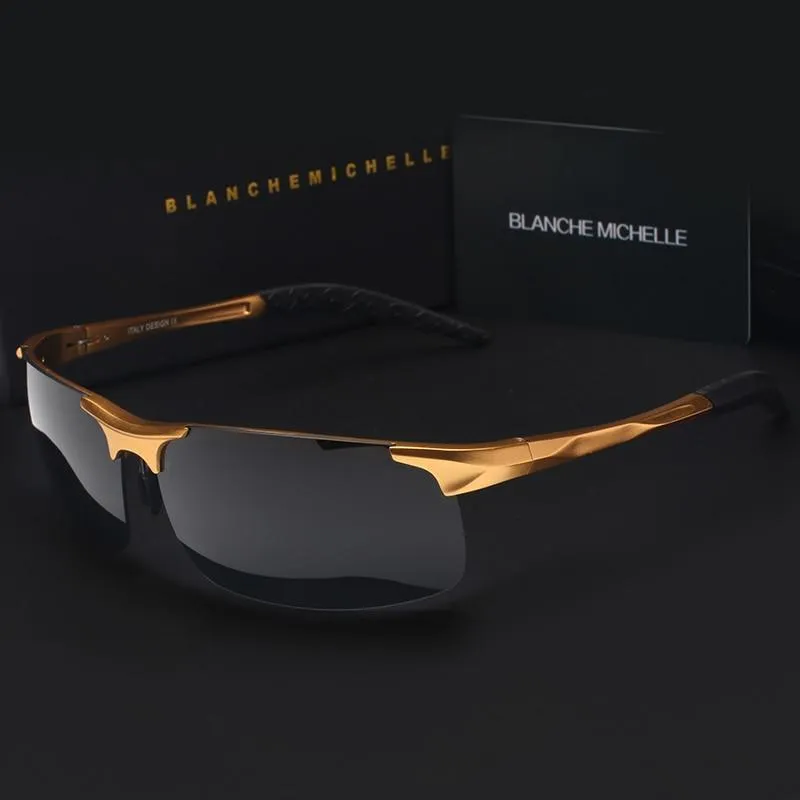 Men's Ultra-Light Aluminum Magnesium Polarized Sunglasses