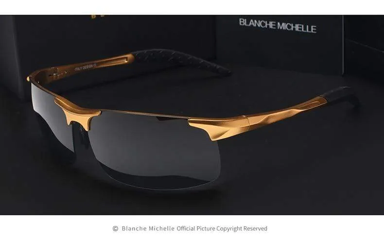 Men's Ultra-Light Aluminum Magnesium Polarized Sunglasses