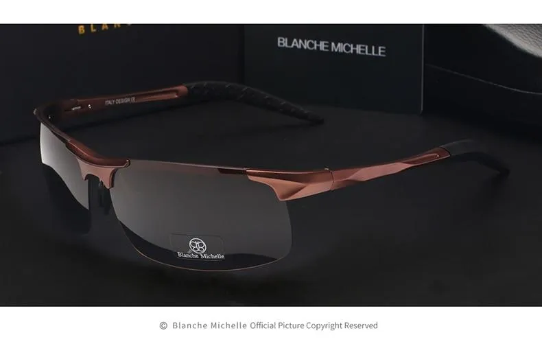 Men's Ultra-Light Aluminum Magnesium Polarized Sunglasses