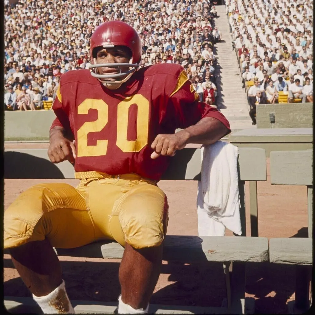 Mike Garrett Signed USC Trojans Jersey (JSA COA) Kansas City Chiefs Running Back