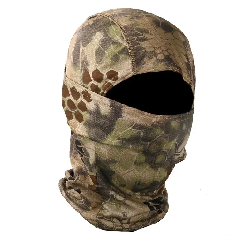 Military Camouflage Outdoor Tactical Head Face Cover for Mountaineering and Cycling