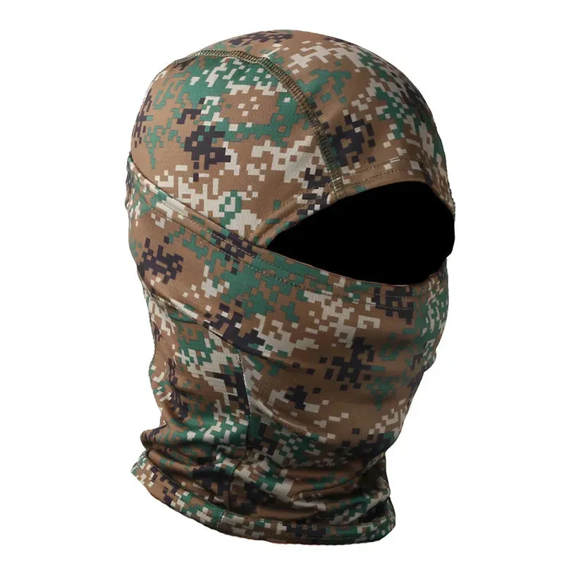 Military Camouflage Outdoor Tactical Head Face Cover for Mountaineering and Cycling