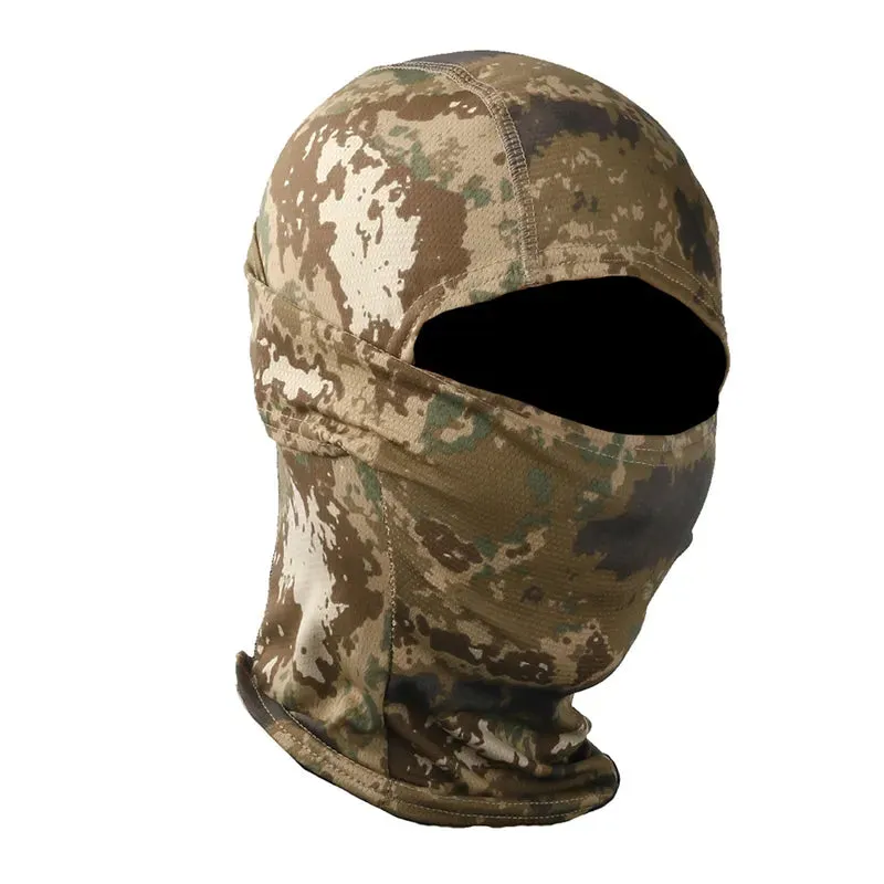 Military Camouflage Outdoor Tactical Head Face Cover for Mountaineering and Cycling
