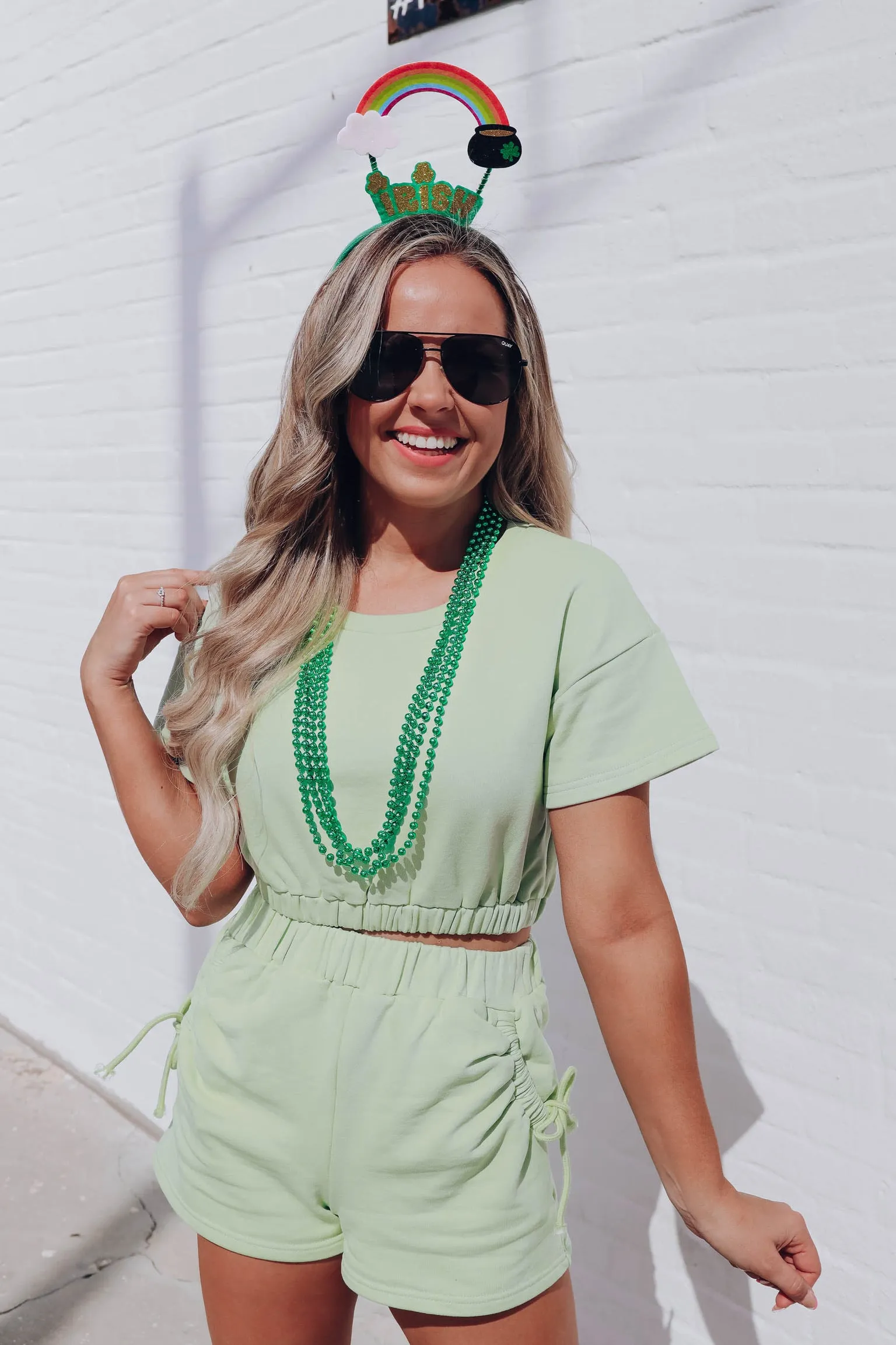 Mint Crush Crop/Short Set