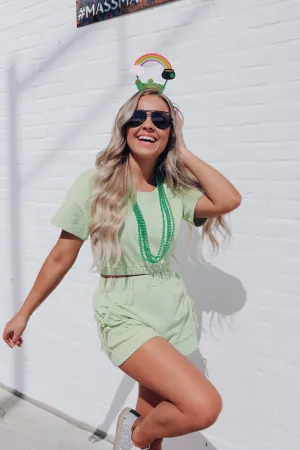 Mint Crush Crop/Short Set