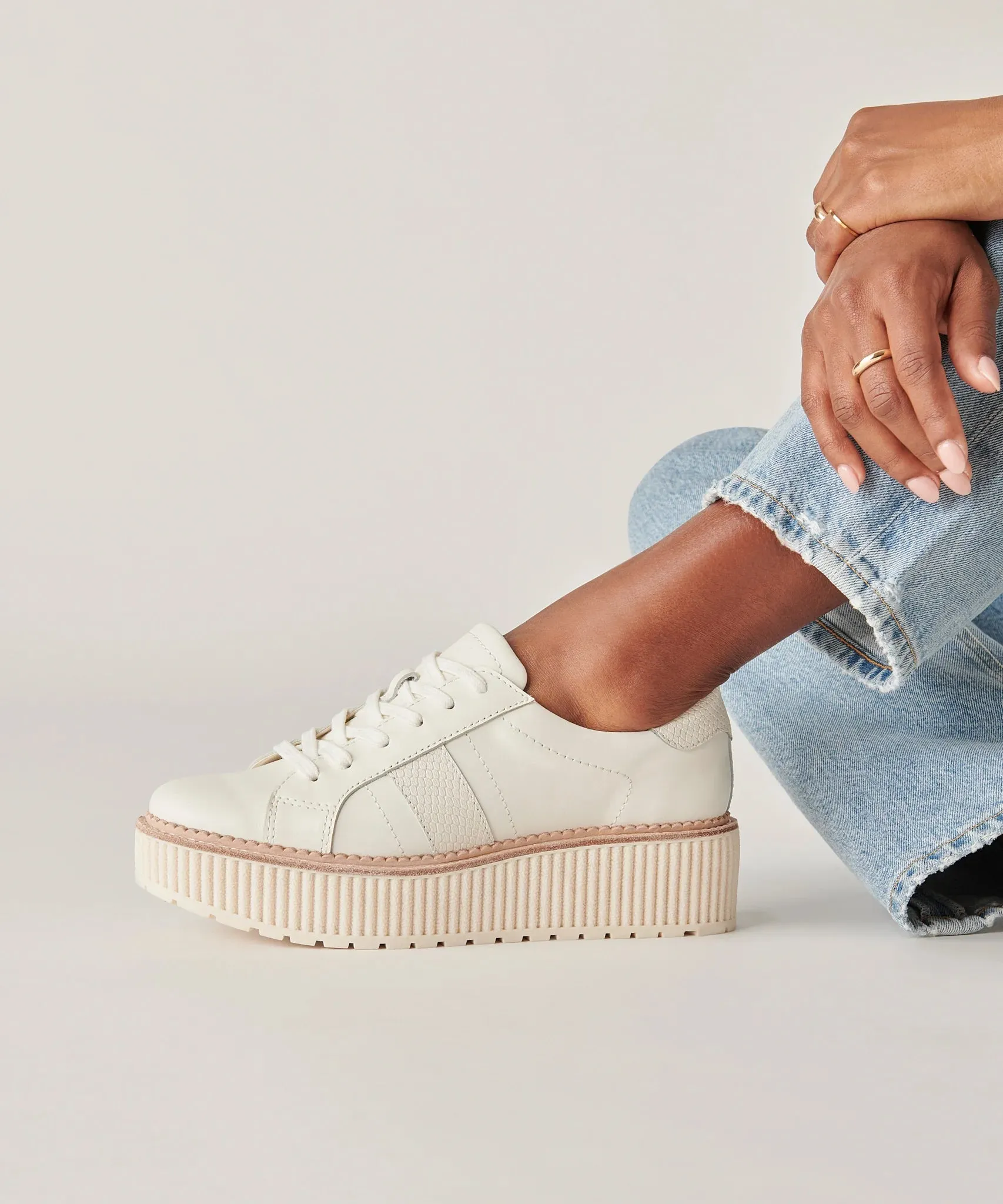 MISFIT ITEM - The Tiger Leather Platform Sneakers by Dolce Vita // Size 8.5