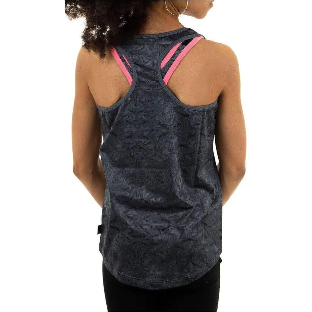 More Mile Racer Back Girls Running Vest - Grey