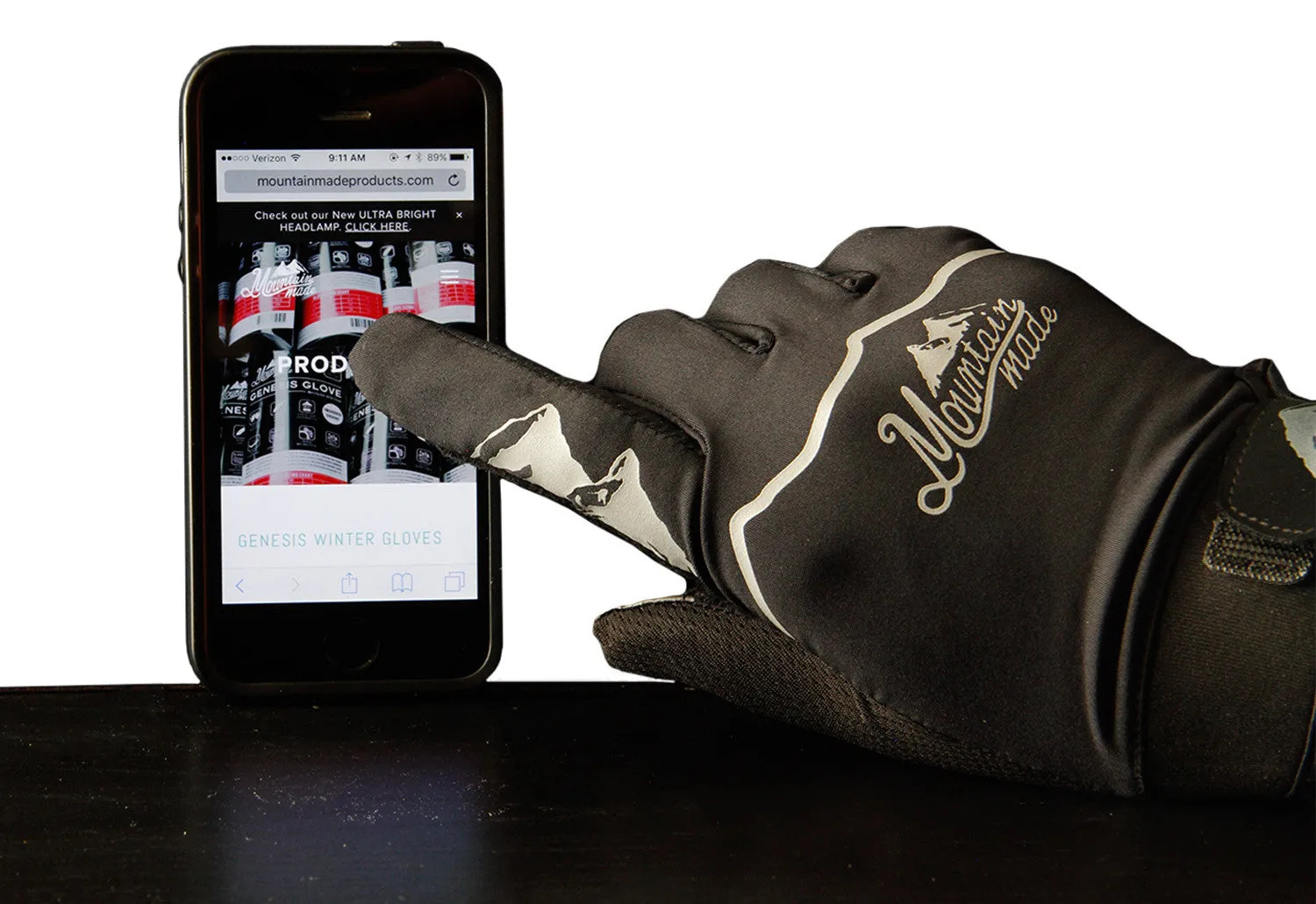Mountain Made Crestone Minimalist Cycling Gloves with Touchscreen