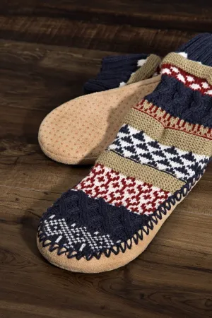 MT. ROSE SLIPPER SOCKS NAVY