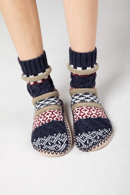 MT. ROSE SLIPPER SOCKS NAVY