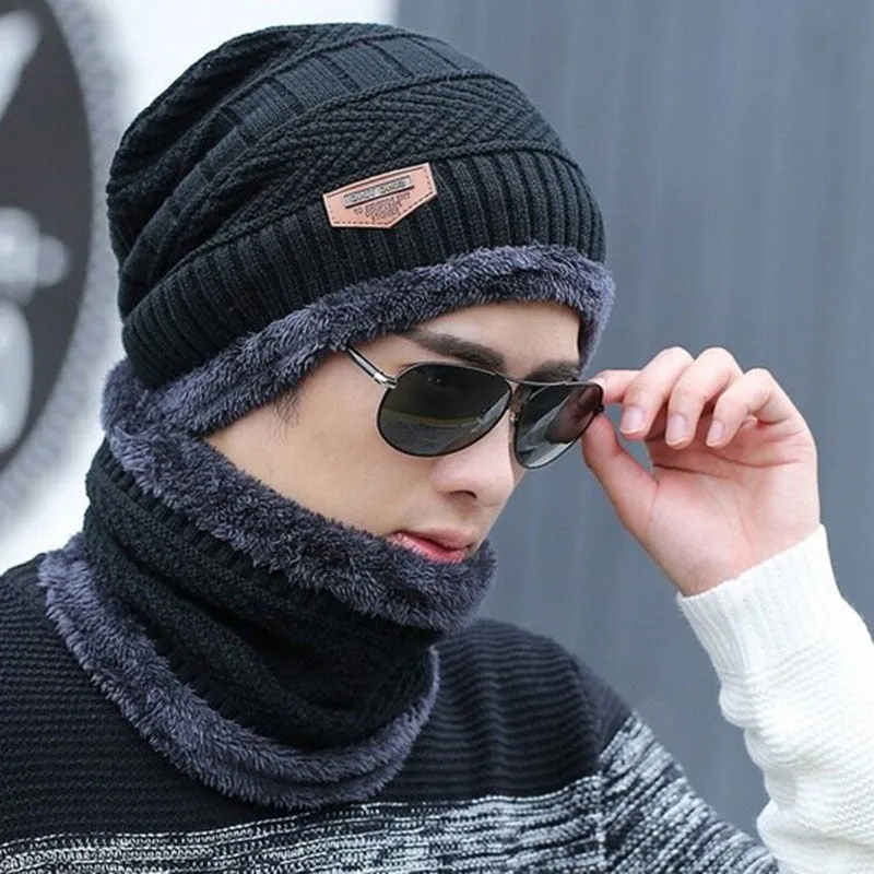 Neck warmer knitted Hat