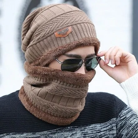 Neck warmer knitted Hat