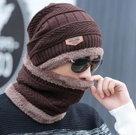 Neck warmer knitted Hat