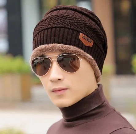 Neck warmer knitted Hat