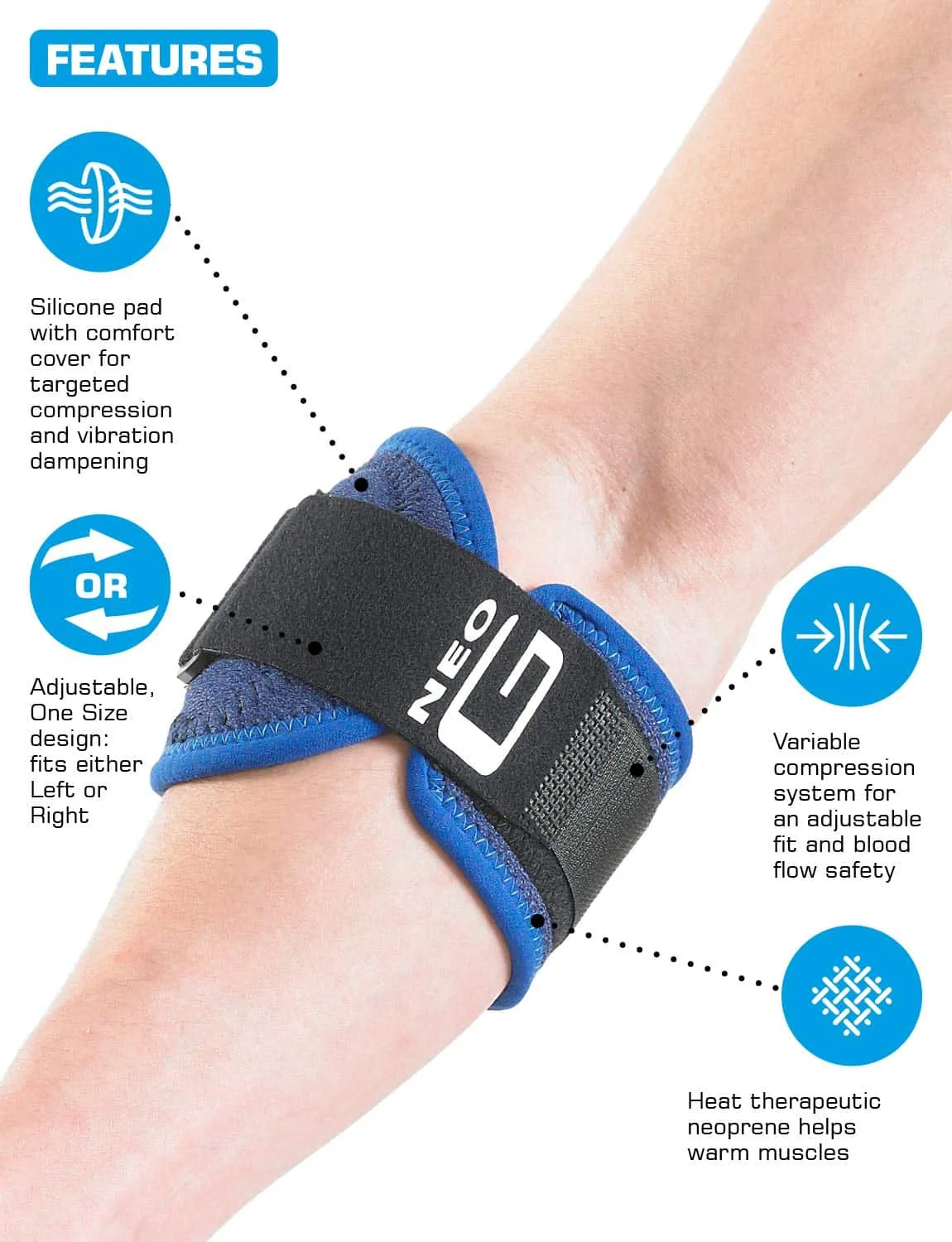 Neo G Tennis/Golfers Elbow Strap 883