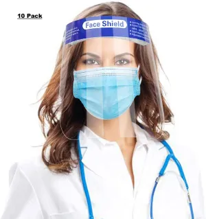 New 10 Pack Face Shield Reusable for Cycling Camping Travel for Unisex Kids Teen Adults