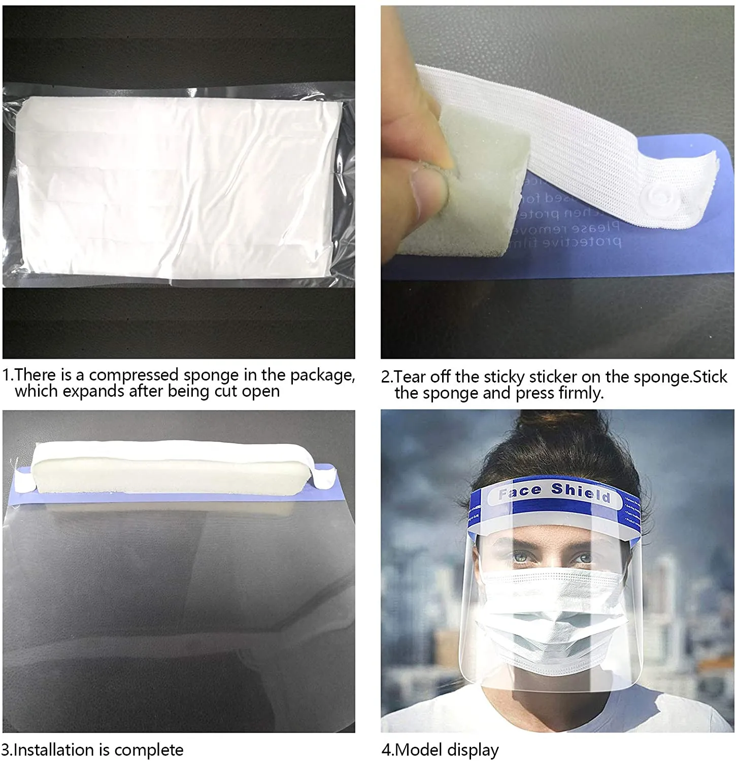 New 10 Pack Face Shield Reusable for Cycling Camping Travel for Unisex Kids Teen Adults