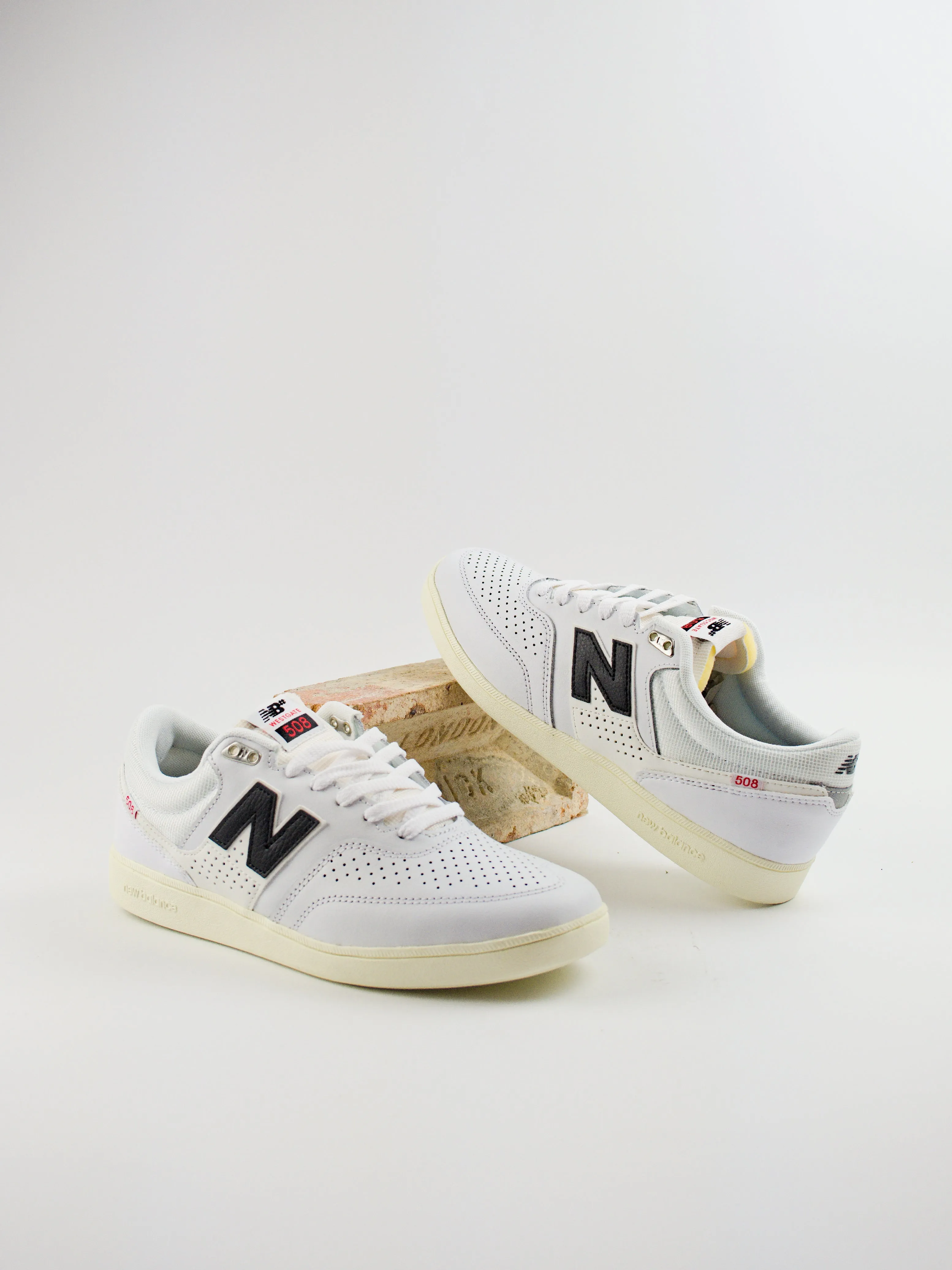 New Balance Numeric Brandon Westgate 508's TGS - White / Black - Pro Skate Shoe