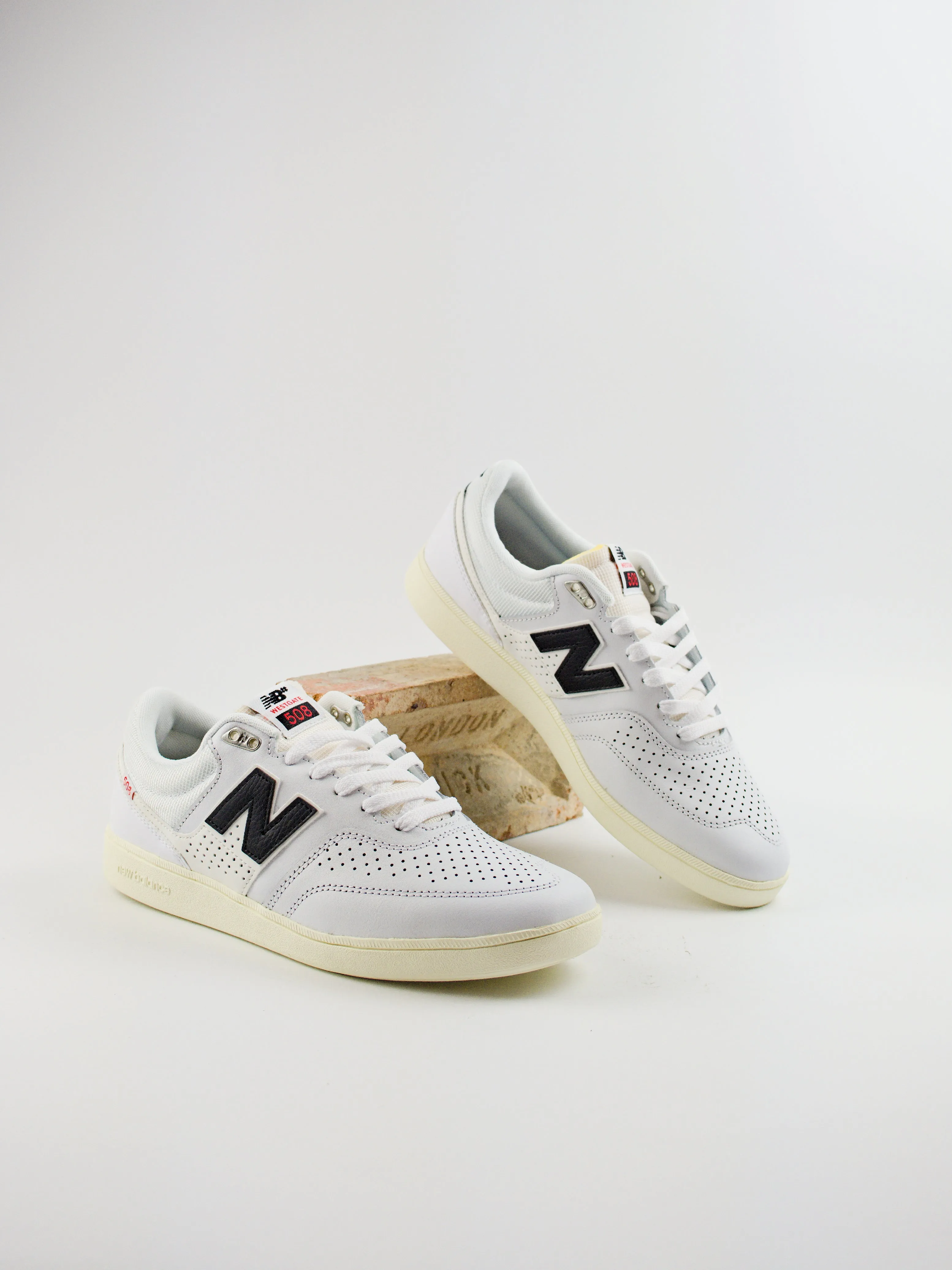 New Balance Numeric Brandon Westgate 508's TGS - White / Black - Pro Skate Shoe