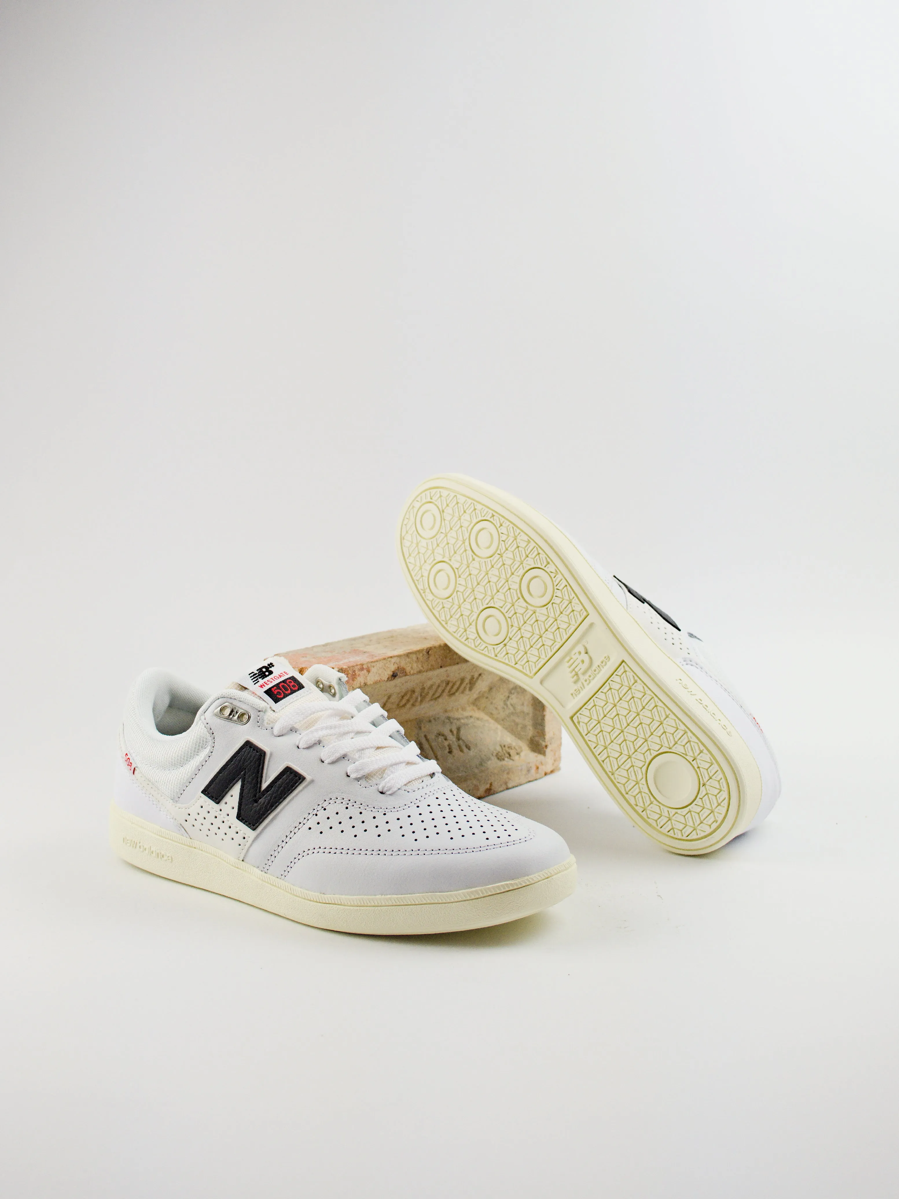New Balance Numeric Brandon Westgate 508's TGS - White / Black - Pro Skate Shoe