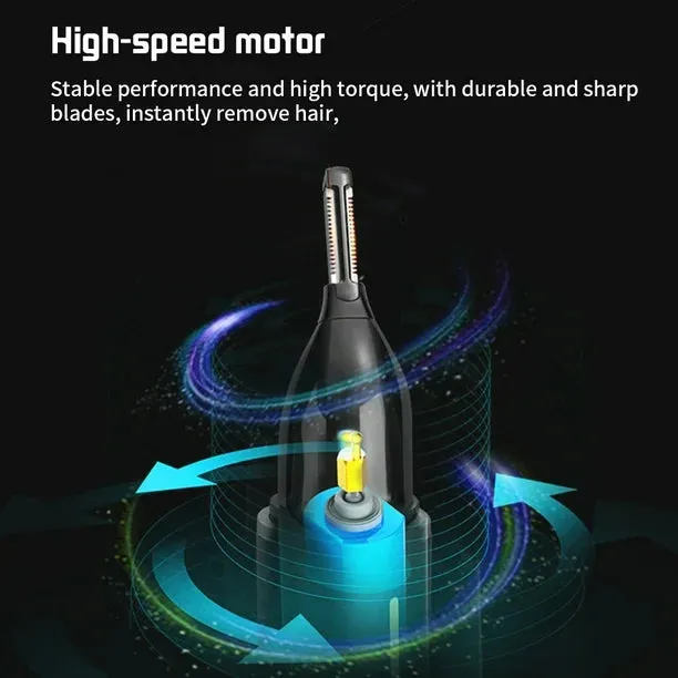 NEW Ear and Nose Hair Trimmer, 4 in 1 Electric Rechargeable Men's Nose Hair Trimmer Professional Painless Nose Hair Remover with Waterproof Dual Edge Blades
