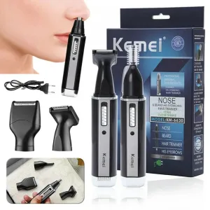 NEW Ear and Nose Hair Trimmer, 4 in 1 Electric Rechargeable Men's Nose Hair Trimmer Professional Painless Nose Hair Remover with Waterproof Dual Edge Blades