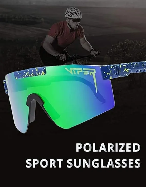 NEW P-V Sports Polarized Sunglasses for Men Women Frame Cycling Glasses Sport Sunglasses UV400 Protection Bike Sunglasses
