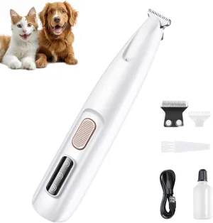 New Saffory Dog Trimmer, Dog Paw Trimmer, Saffory Electric Dog Trimmer for Paws, Pet Paw Trimmer, Rechargeable Pet Trimmer Hair Clipper for Trimming Paws, Eyes, Ears (1 pcs)
