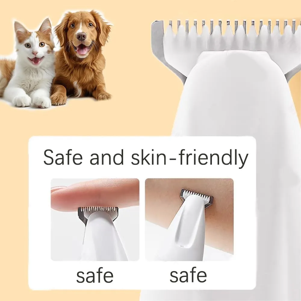 New Saffory Dog Trimmer, Dog Paw Trimmer, Saffory Electric Dog Trimmer for Paws, Pet Paw Trimmer, Rechargeable Pet Trimmer Hair Clipper for Trimming Paws, Eyes, Ears (1 pcs)