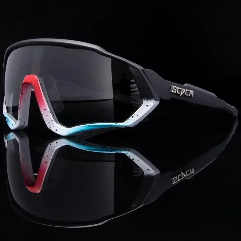 New style photochromic cycling sunglasses - uv400 polarized mtb eyewear