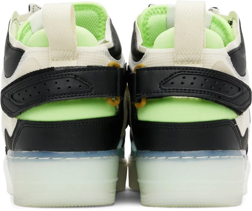 NIKE Black Air Force 1 Mid React Sneakers