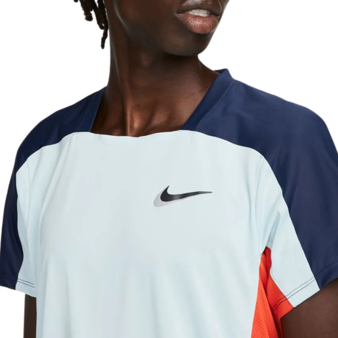 Nike Court Dri-FIT ADV Slam Men's Tennis Top - Glacier Blue Midnight Navy Black