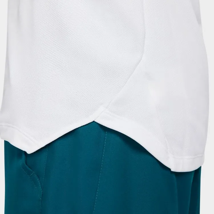 Nike Court Dri-FIT White/White Slam Men Tennis Top