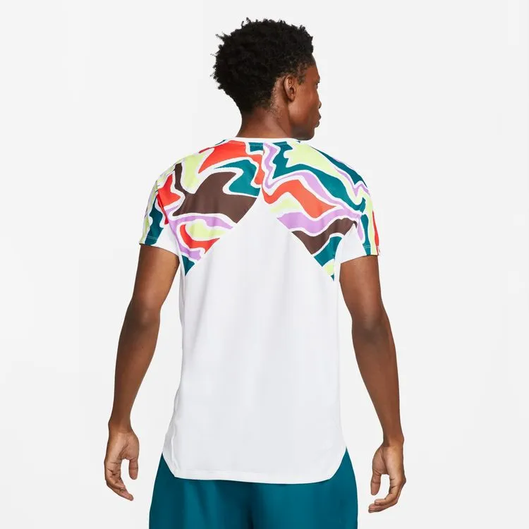 Nike Court Dri-FIT White/White Slam Men Tennis Top