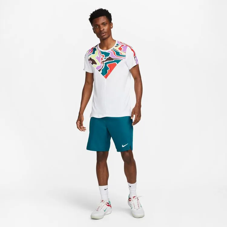 Nike Court Dri-FIT White/White Slam Men Tennis Top