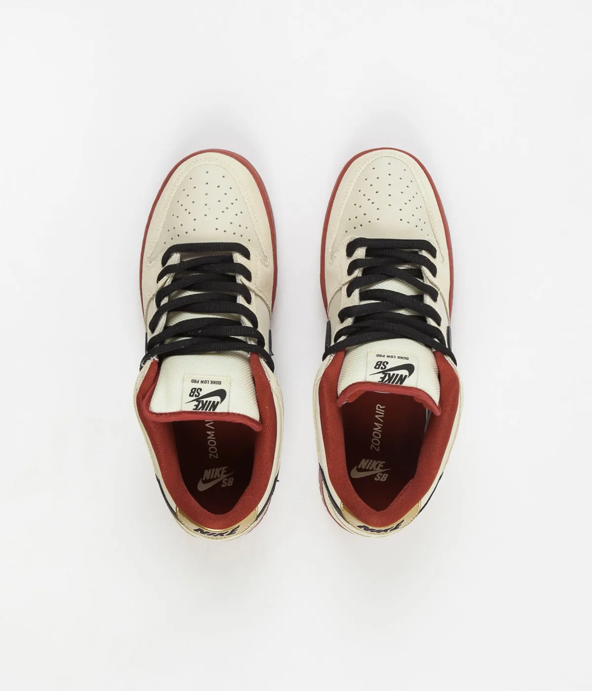 Nike SB Dunk Low Pro 'Hennessy' Shoes - Muslin / Black - Muslin - Rugged Orange