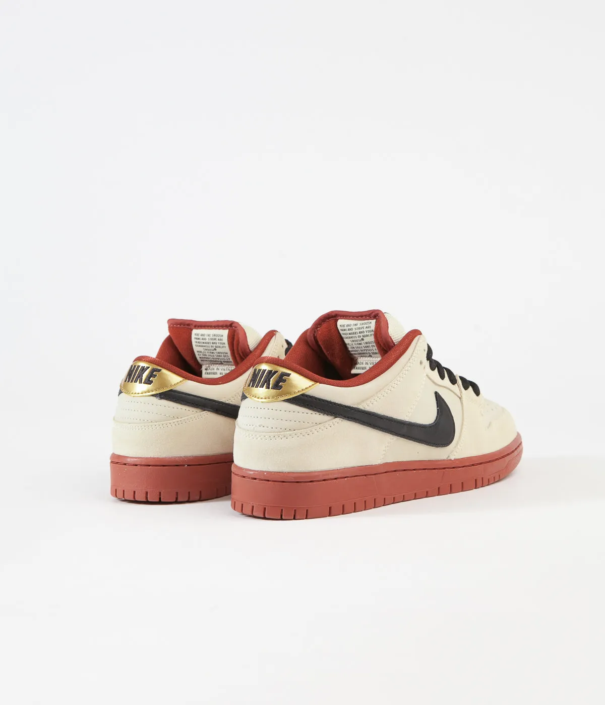 Nike SB Dunk Low Pro 'Hennessy' Shoes - Muslin / Black - Muslin - Rugged Orange