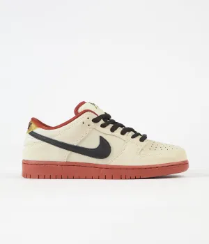 Nike SB Dunk Low Pro 'Hennessy' Shoes - Muslin / Black - Muslin - Rugged Orange