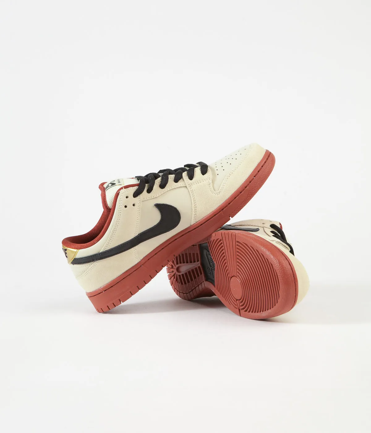 Nike SB Dunk Low Pro 'Hennessy' Shoes - Muslin / Black - Muslin - Rugged Orange
