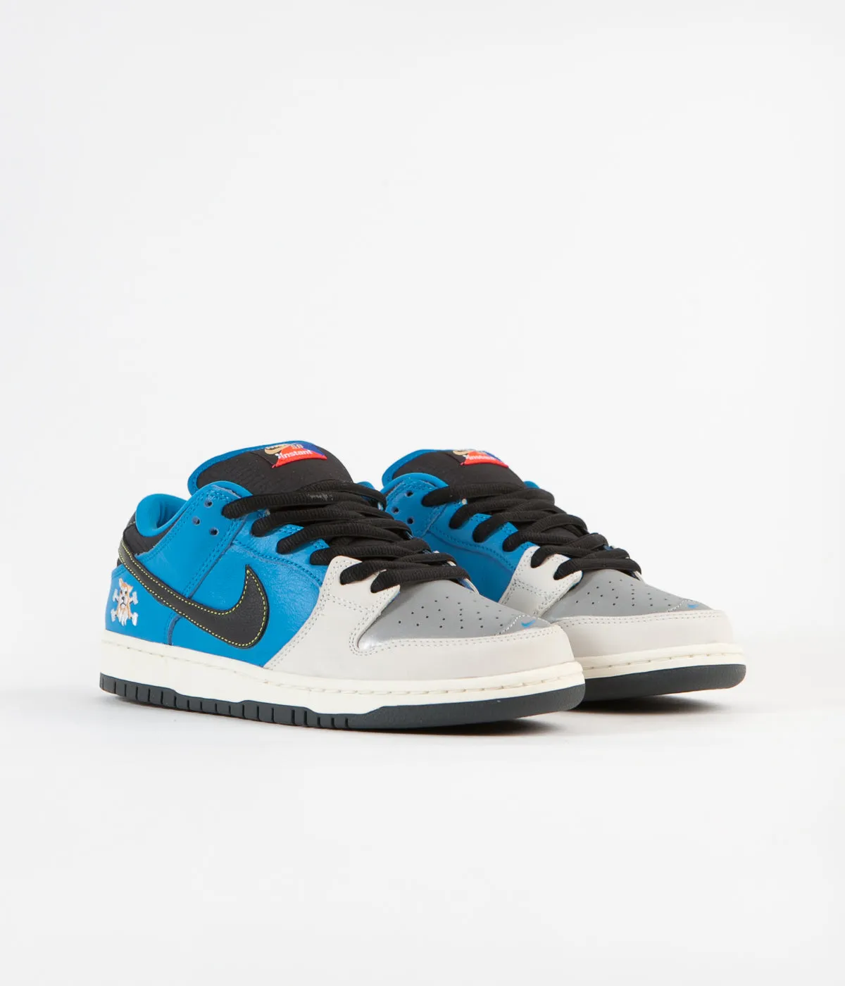 Nike SB x Instant Dunk Low Pro QS 2 Shoes - Blue Hero / Black - Pale Ivory