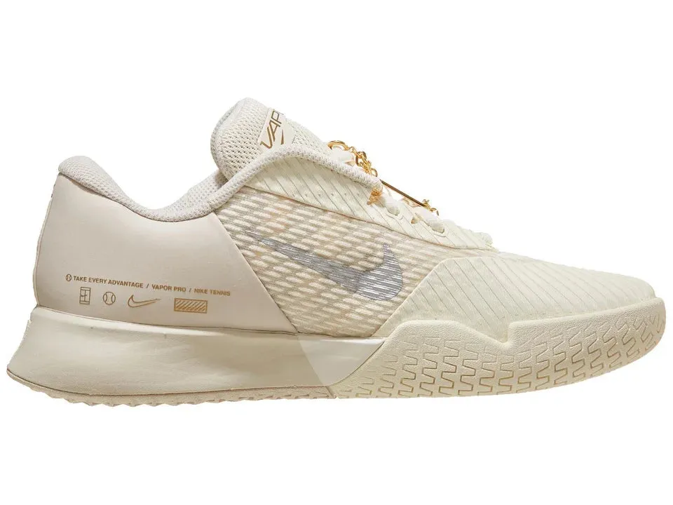 Nike Vapor Pro 2 PRM Ivory/Silver Women's Tennis Shoes - 2024 NEW ARRIVAL